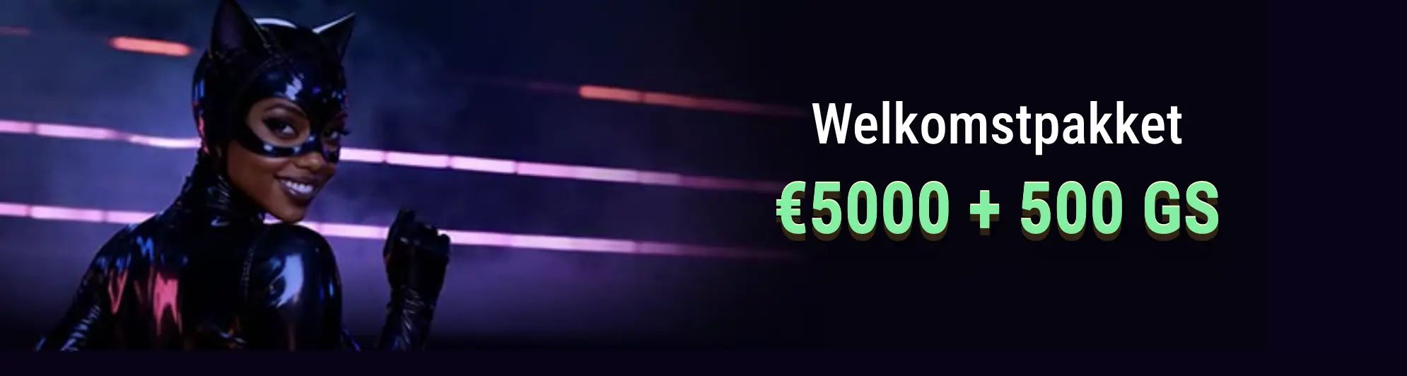 Welkomstpakket €5.000, 500 gratis spins
